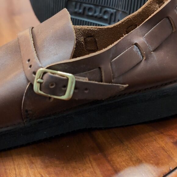Aurora Shoe Company Handmade Brown Leather Like New Hobbit Shoes Sz 11C - Picture 13 of 17